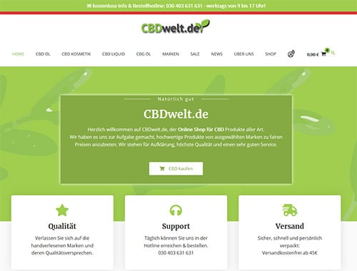 CBD-Shops und Hersteller auf Cannabidiole.de